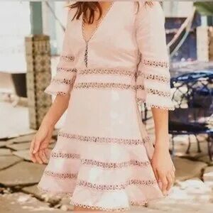 Saylor The Rya Linen Dress